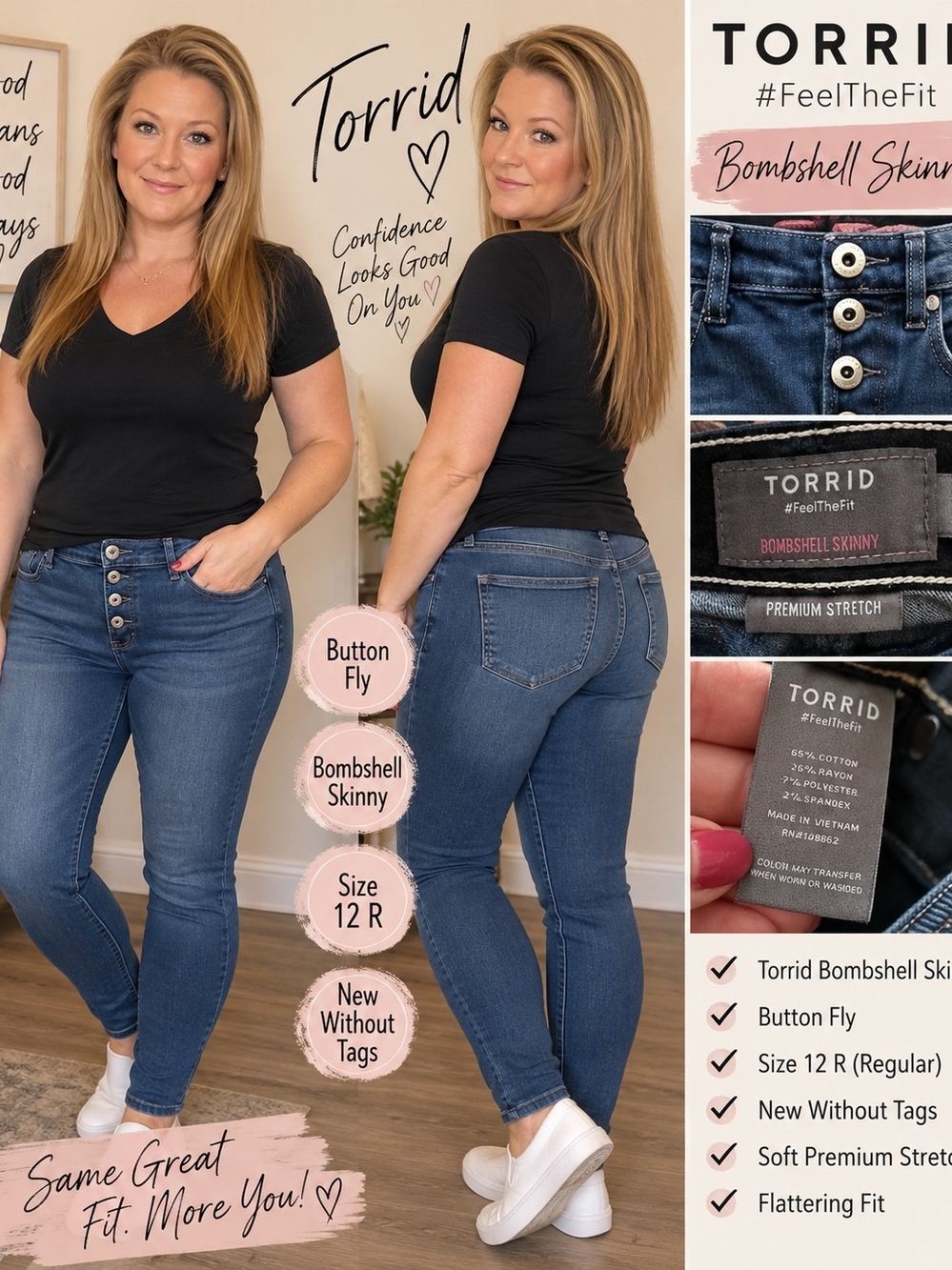 NWOT Torrid Bombshell Skinny Jeans